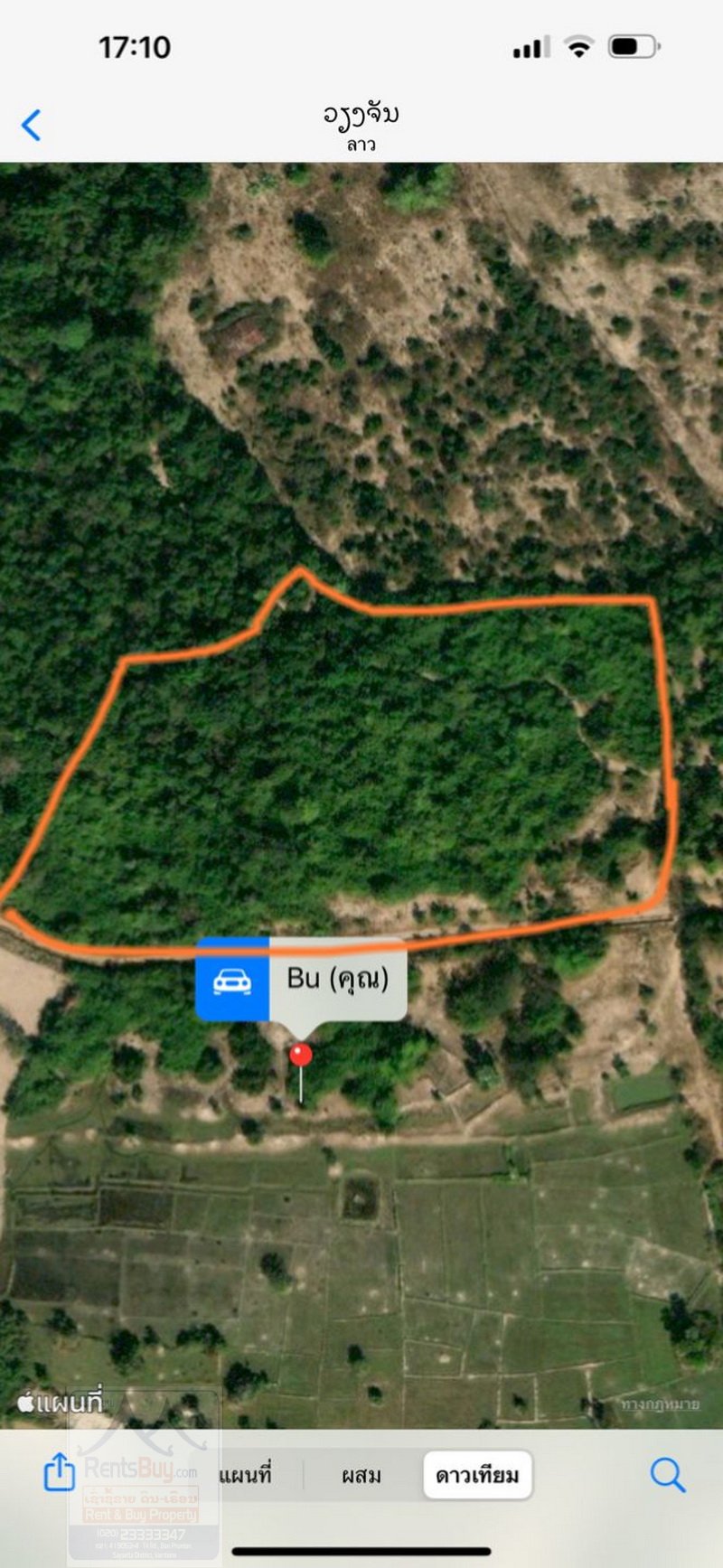 5545-Cheap Land for agriculture on km 45, between Vientiane Capital and Ban Kern