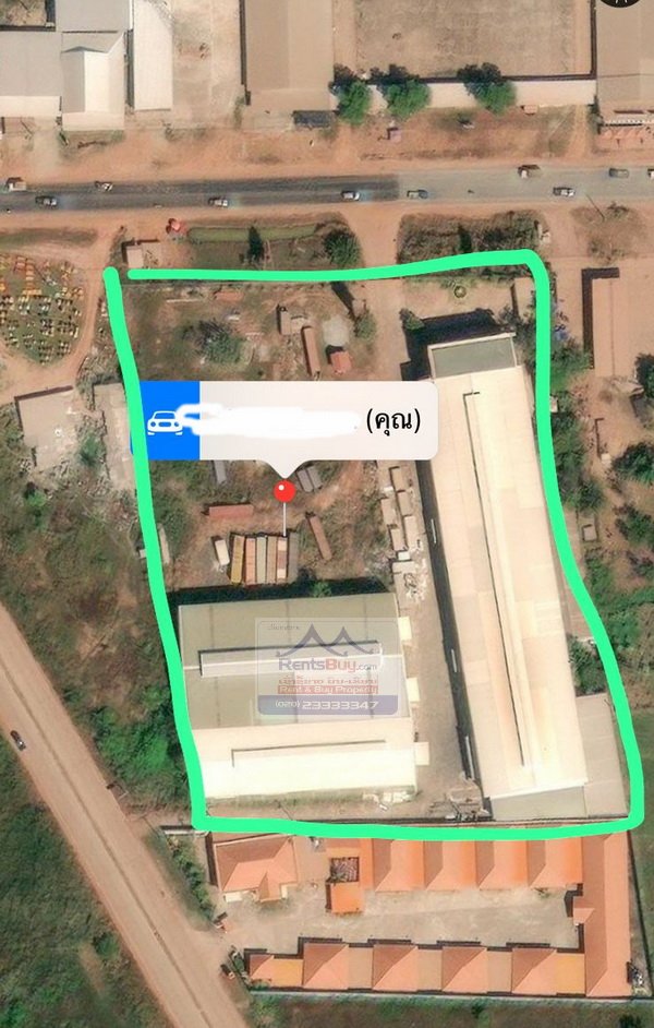 5641- Factory and Warehouse with Office Close to PTT Gas Station KM21 for sale.