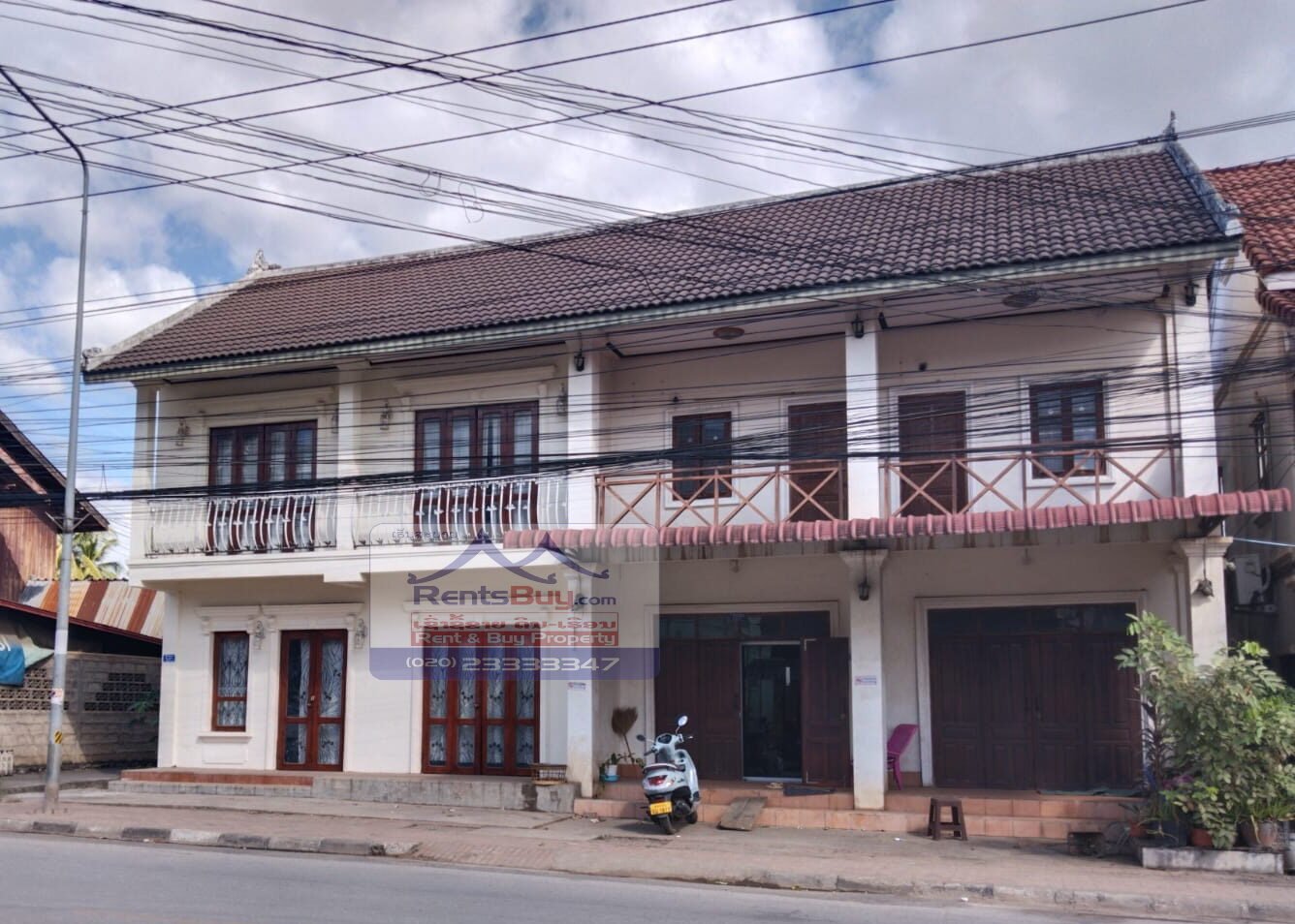 Comfortable shop house at the World Heritage city in Luang Prabang, Laos