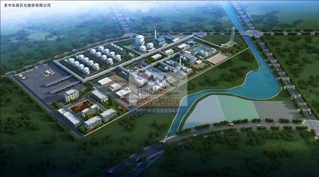 Laos' first ever oil refinery under construction /Photo by Lao-China Joint Venture Investment