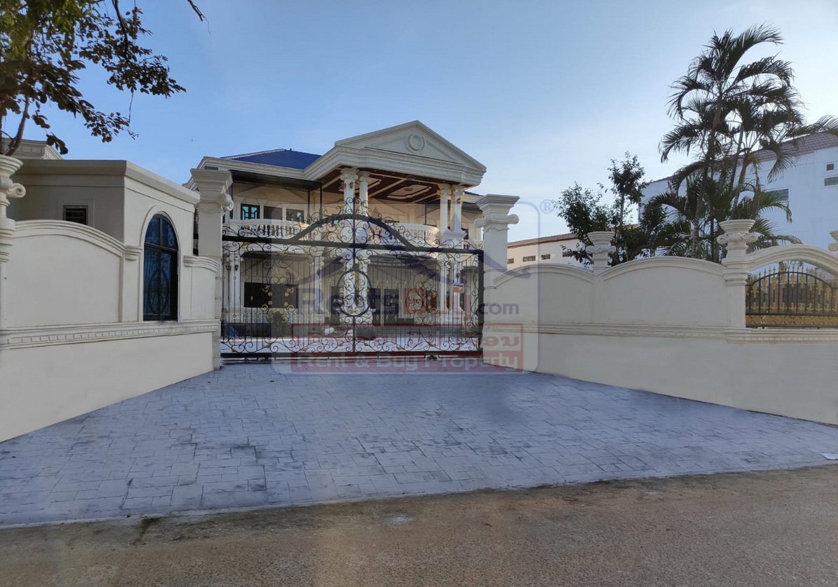 houseforrent04 6286-Discover the epitome of luxury living in this magnificent rental house, nestled within the enchanting landscapes of Xaysetha district.