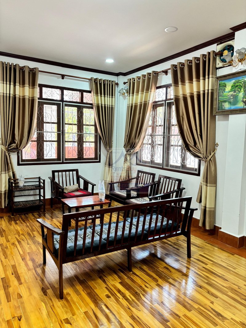 hosueforrentinsaphanthongneau05 6394-Fully Furnished 3-Bedroom Villa for Rent near ITECC Mall
