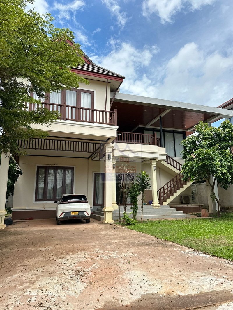 6404-Charming Lao-Style House for Rent or Sale in Khamsavat, Vientiane