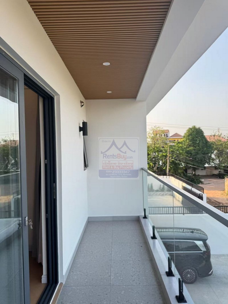 6449-Presenting a brand new, fully furnished house for sale with land, perfectly situated in a prime Vientiane location.