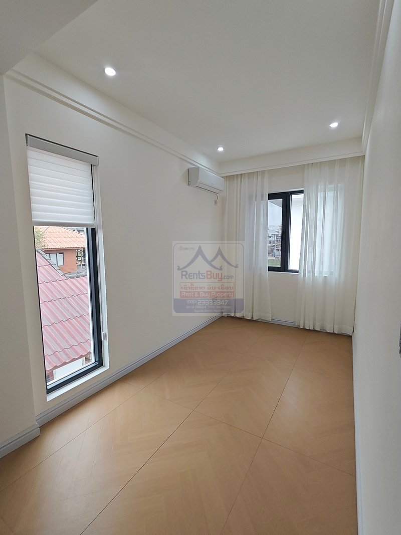 6449-Presenting a brand new, fully furnished house for sale with land, perfectly situated in a prime Vientiane location.