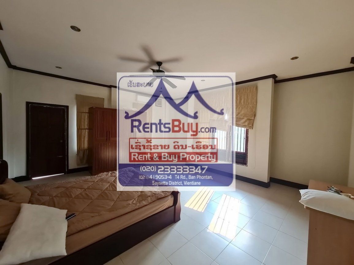 6539-Modern 4 Bedroom Home for Rent in Prime Vientiane Location  Near Wattay Airport