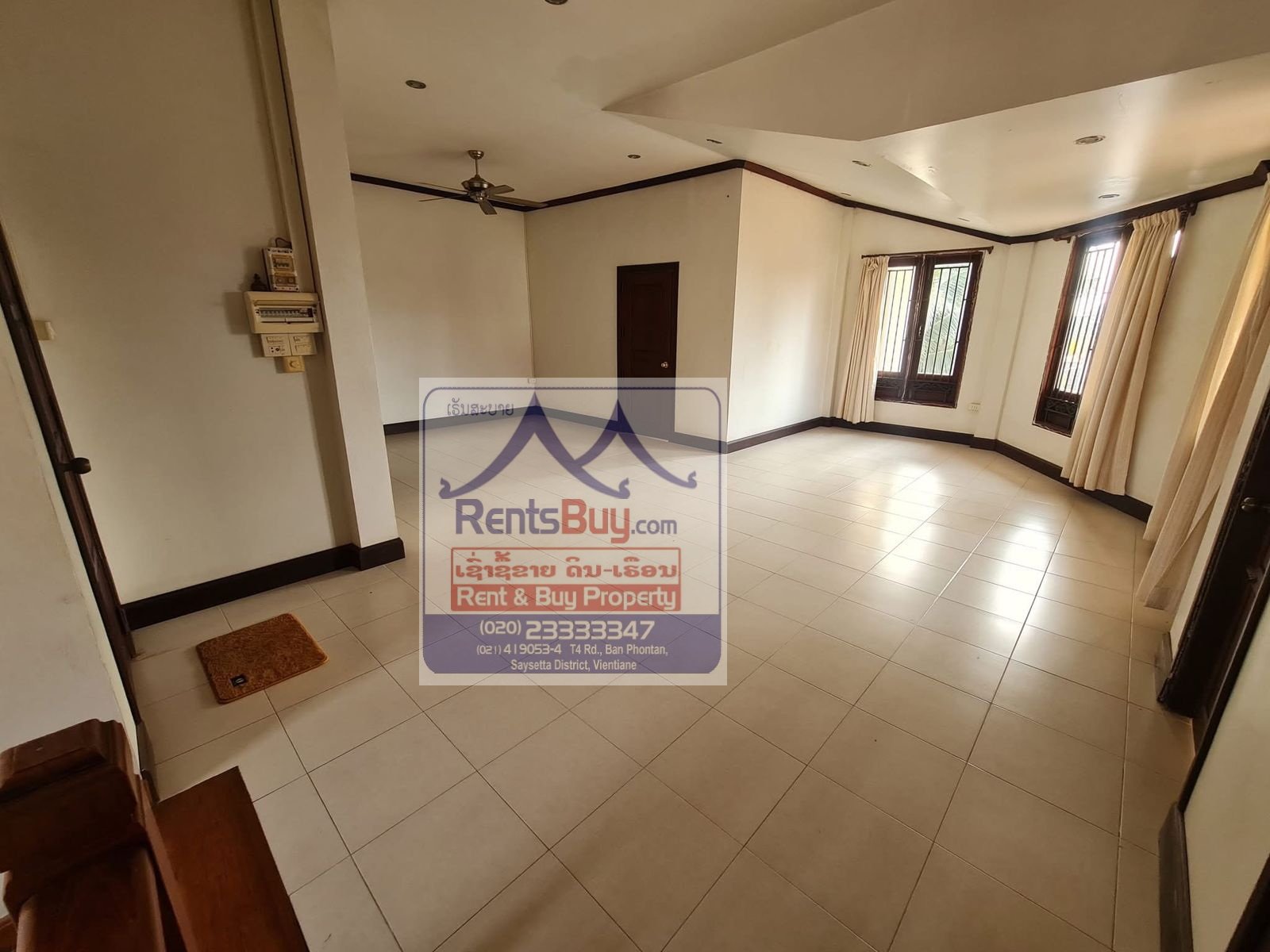 6539-Modern 4 Bedroom Home for Rent in Prime Vientiane Location  Near Wattay Airport