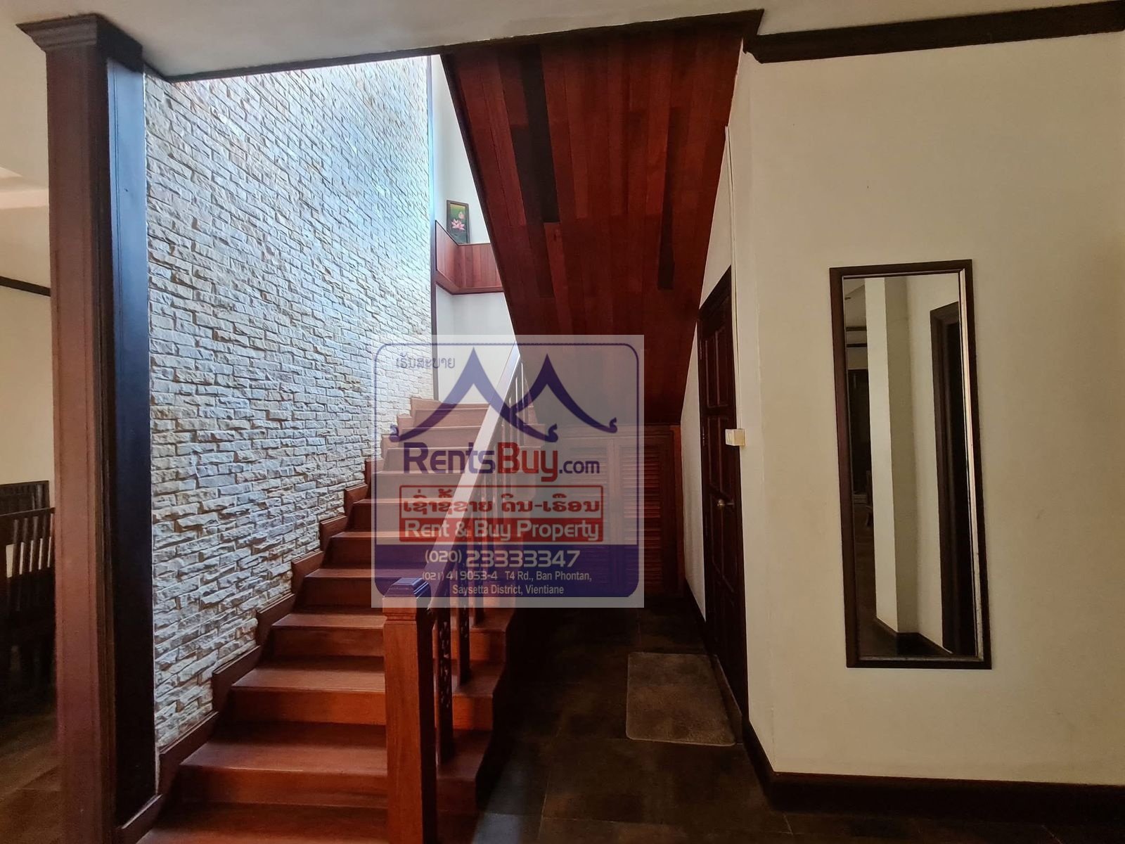 6539-Modern 4 Bedroom Home for Rent in Prime Vientiane Location  Near Wattay Airport