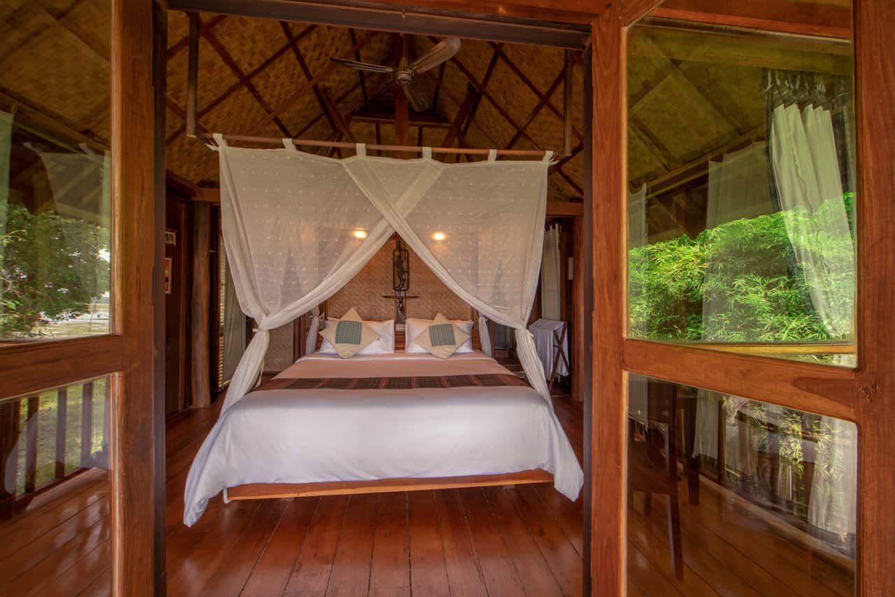 comfort-bungalow-inside 6543-Eco Lodge Business for Sale in Laos Turnkey Investment in Nature, Culture & Sustainability