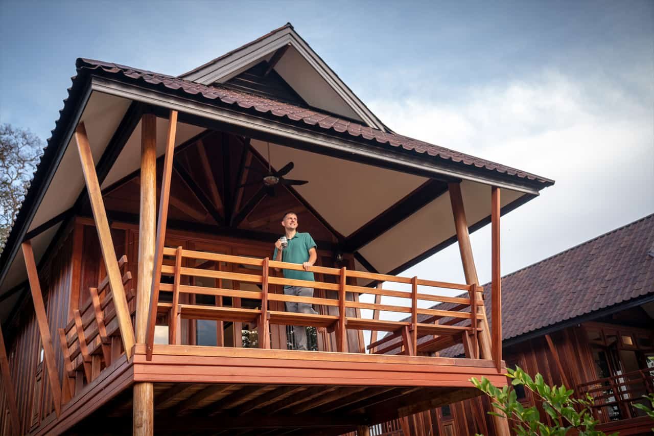deluxe-bungalow-balcony 6543-Eco Lodge Business for Sale in Laos Turnkey Investment in Nature, Culture & Sustainability