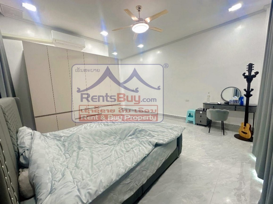 houseforrent03 6589-Modern 5-Bedroom Luxury Home in Prestigious Chanthabouly District