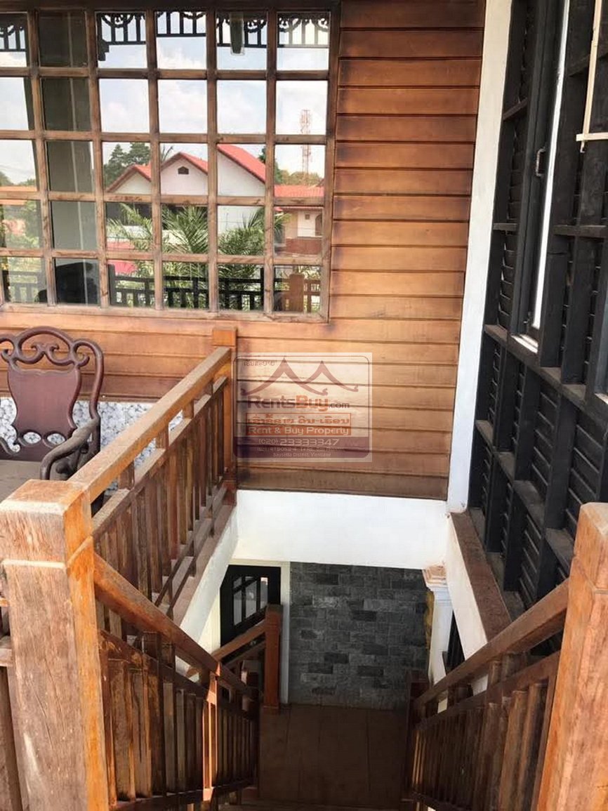 6570-Elegant 4-Bedroom, 5-Bathroom Fully Furnished Home for Rent in Prime Xaysettha District, Vientiane