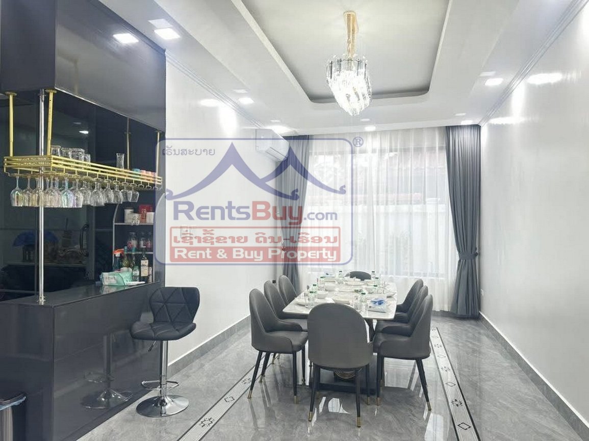 houseforrent08 6589-Modern 5-Bedroom Luxury Home in Prestigious Chanthabouly District