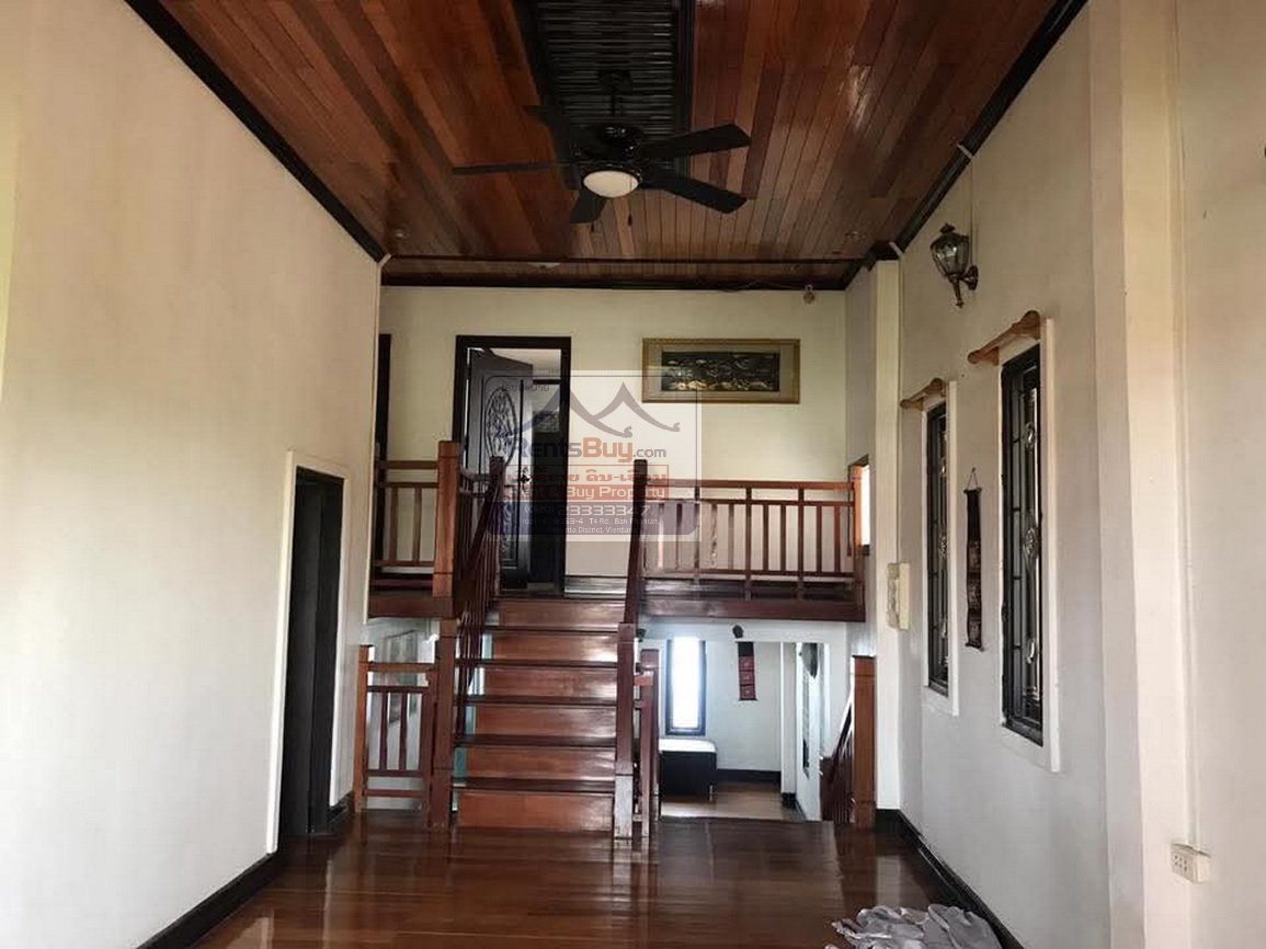 6570-Elegant 4-Bedroom, 5-Bathroom Fully Furnished Home for Rent in Prime Xaysettha District, Vientiane
