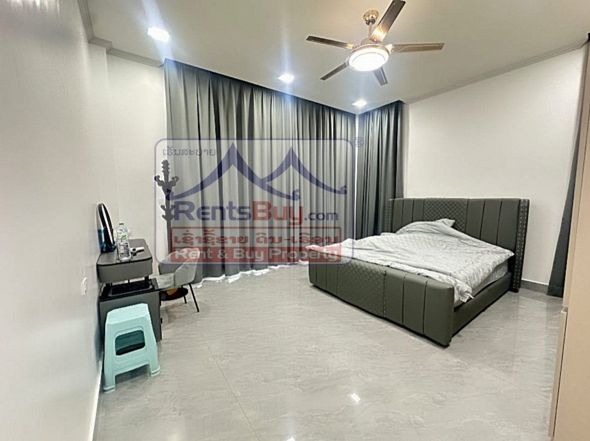 houseforrent14 6589-Modern 5-Bedroom Luxury Home in Prestigious Chanthabouly District