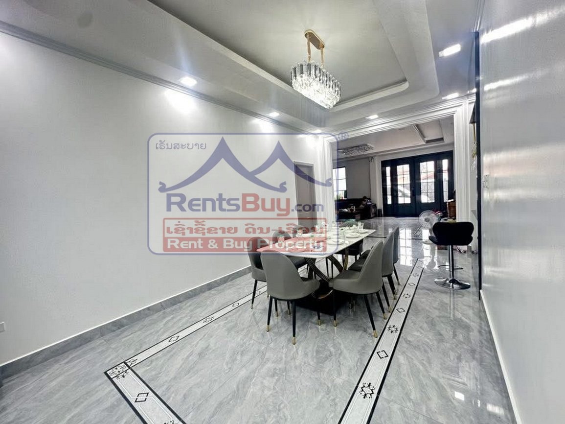 houseforrent16 6589-Modern 5-Bedroom Luxury Home in Prestigious Chanthabouly District