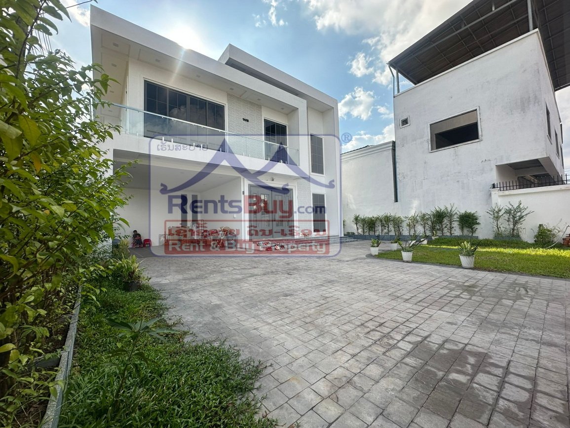 houseforrent20 6589-Modern 5-Bedroom Luxury Home in Prestigious Chanthabouly District