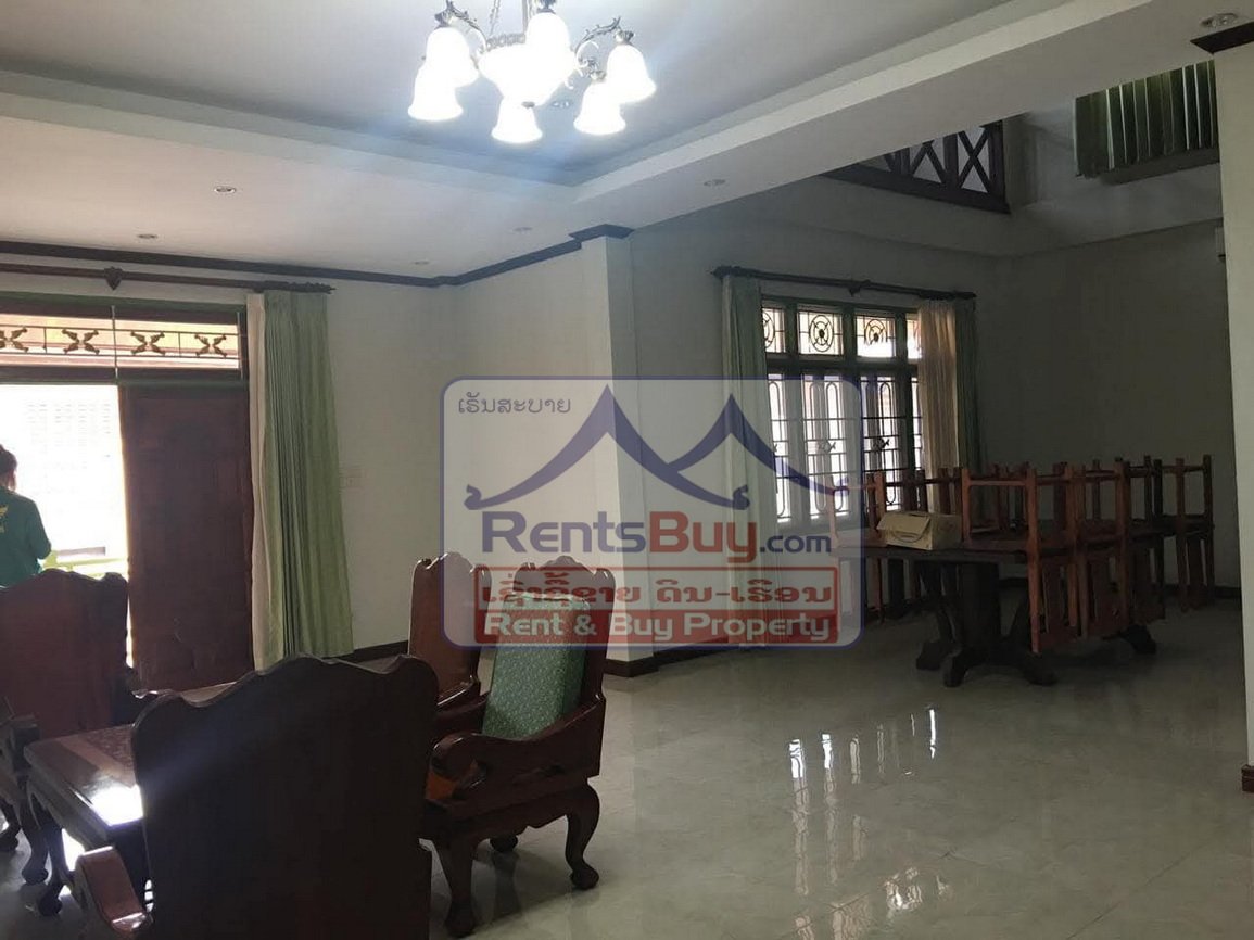 renthouse04 6590-Modern 3Badroom Home for Rent Near Phongsavanh Bank – Prime Central Location