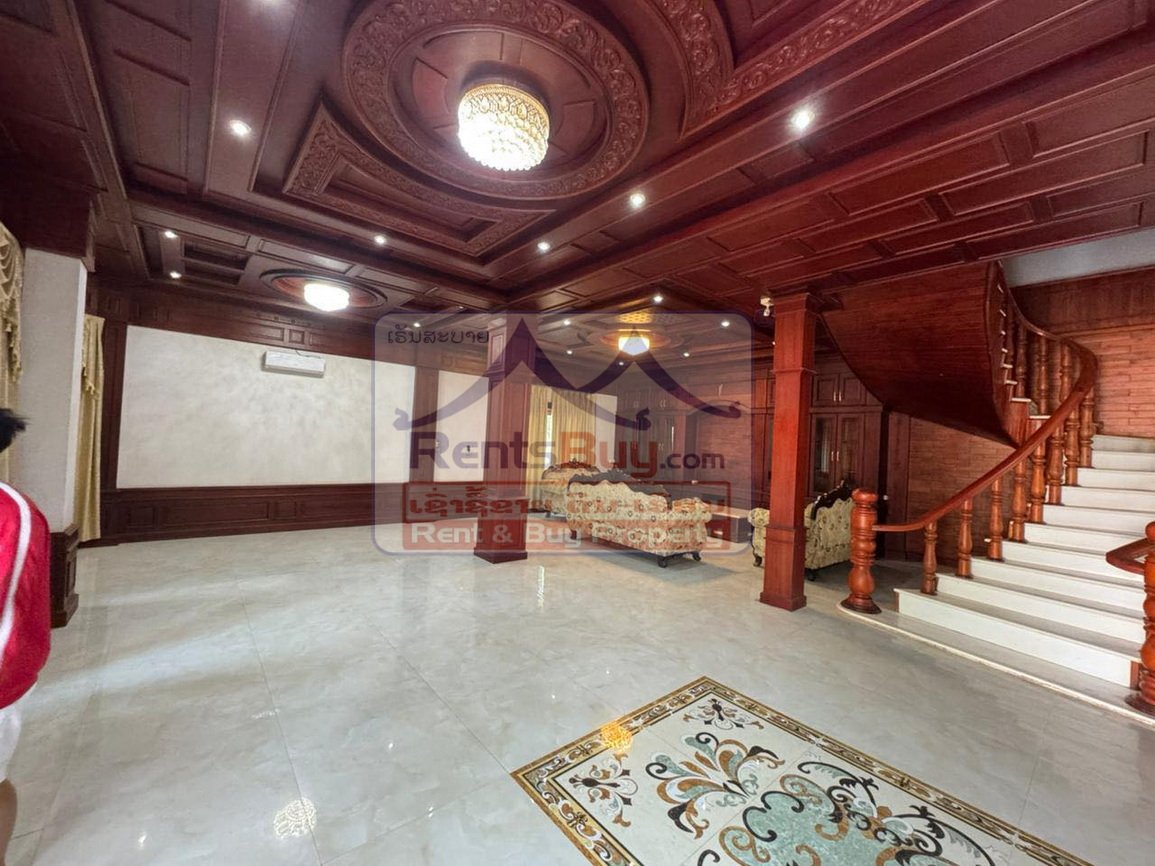 renthouse05 6591-Elegant & Move-In Ready Home in Xaysettha District – Spacious, Furnished, Ideal Location
