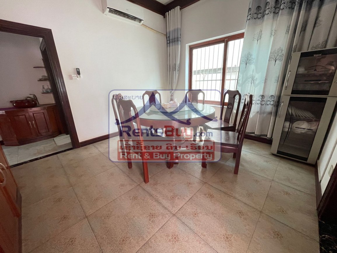 6576-Spacious, Fully Appointed Villa in Prime Vientiane Location – $2,500/month