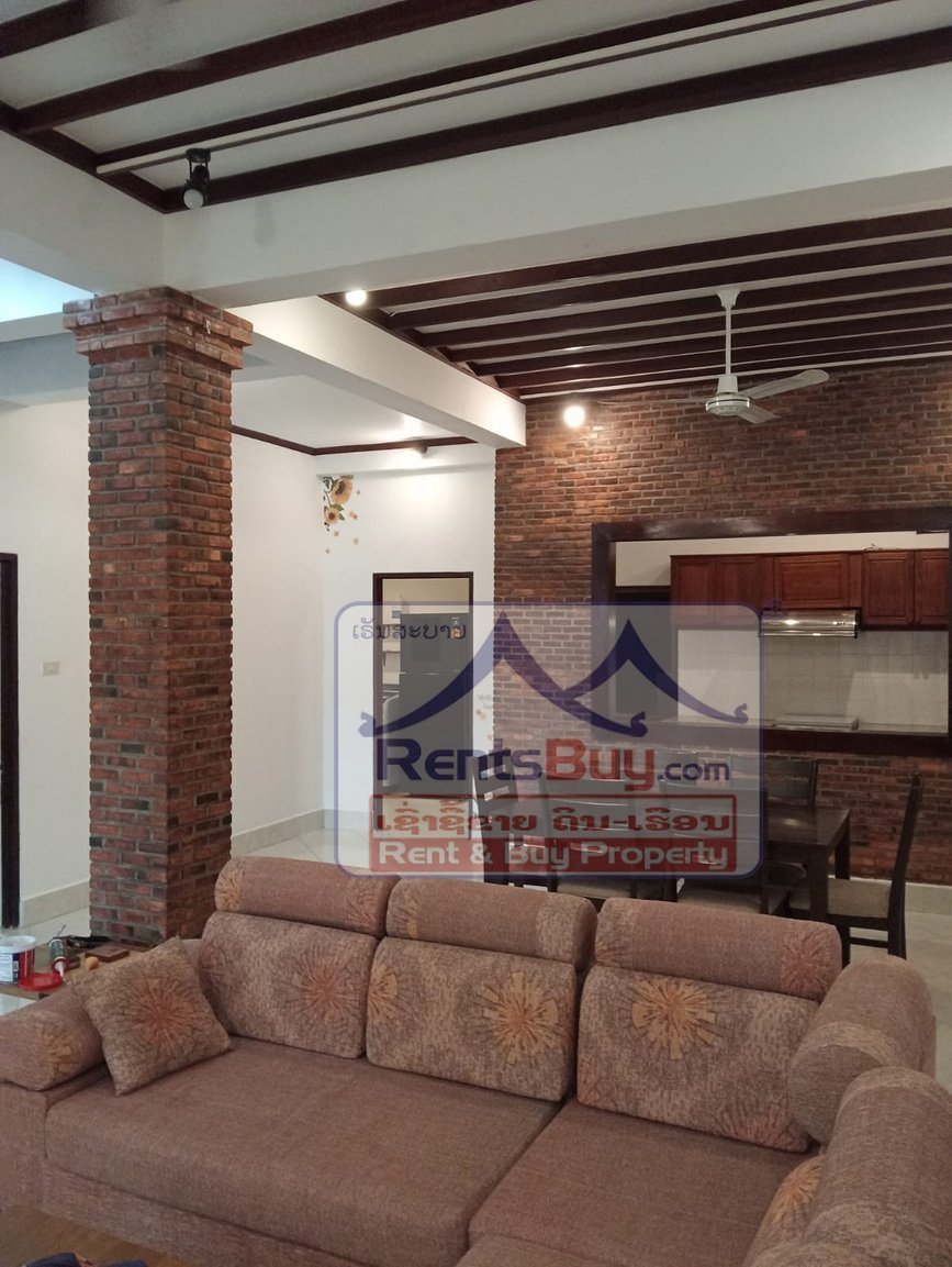 6593-Charming Lao-Style Residence Near Suanmone – Fully Furnished, $1,100/Month