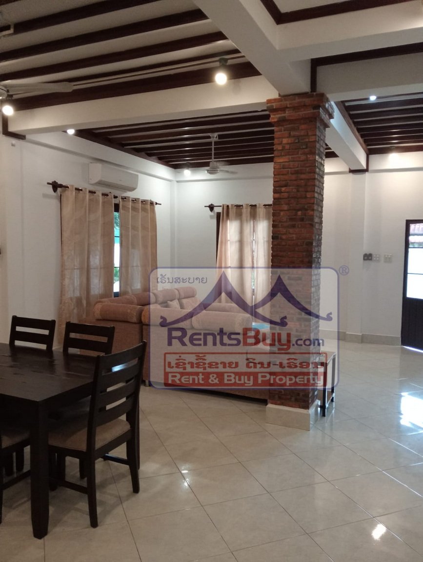 6593-Charming Lao-Style Residence Near Suanmone – Fully Furnished, $1,100/Month