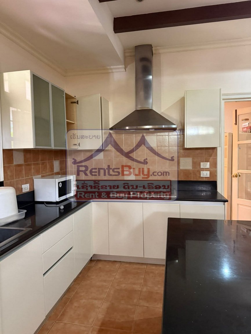 houseforrent01 6647-Modern Lao-French Style Home for Rent or Sale near Thongphanthong Area, Vientiane Capital