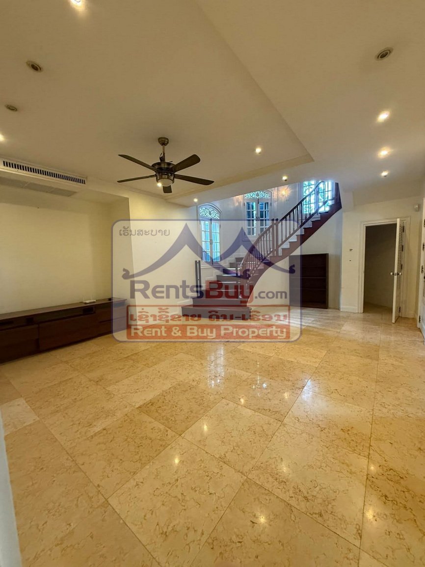houseforrent03 6647-Modern Lao-French Style Home for Rent or Sale near Thongphanthong Area, Vientiane Capital
