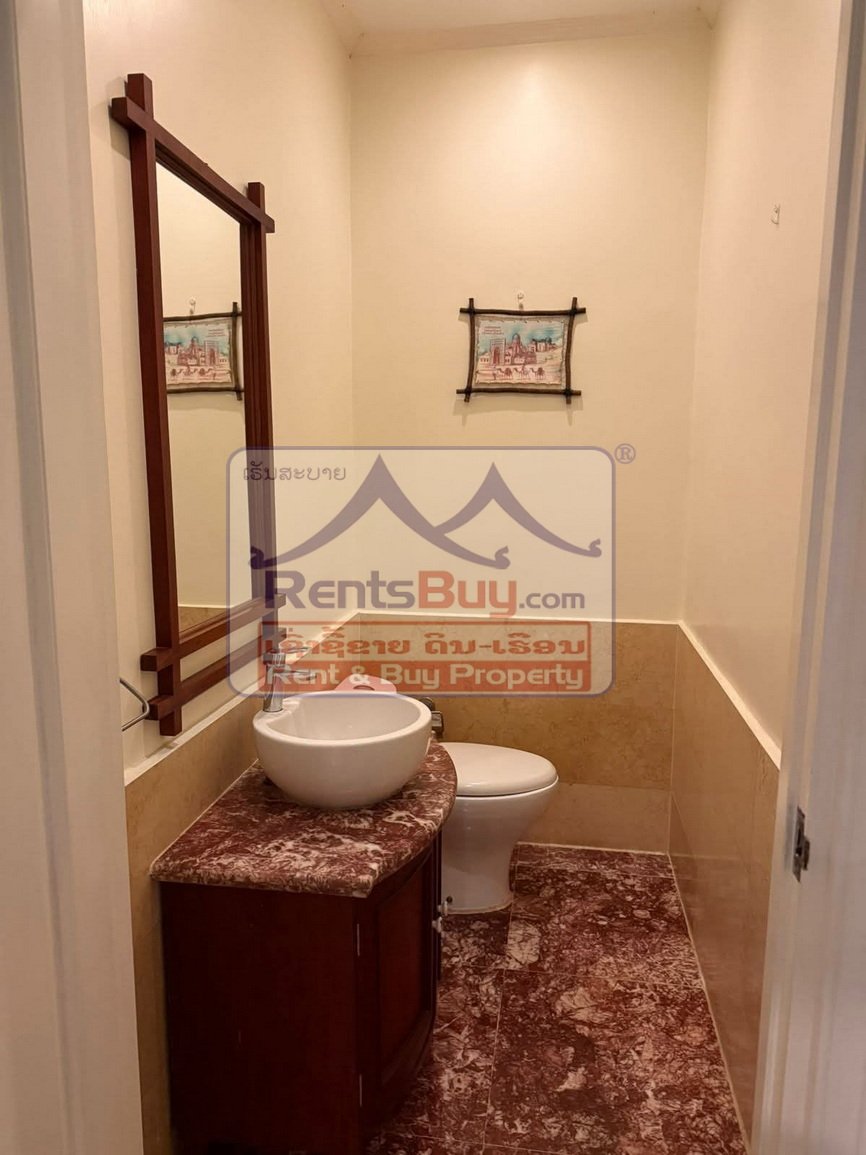 houseforrent05 6647-Modern Lao-French Style Home for Rent or Sale near Thongphanthong Area, Vientiane Capital