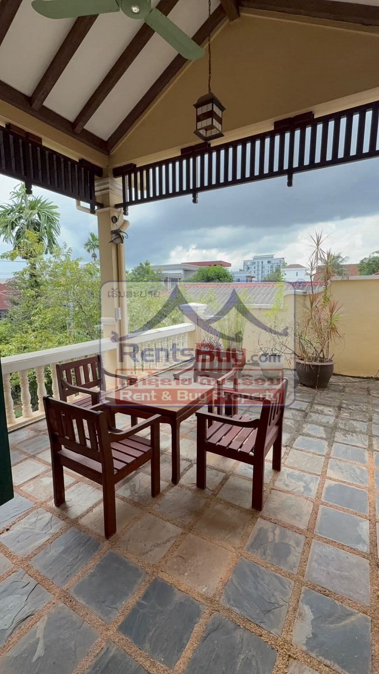 houseforrent08 6647-Modern Lao-French Style Home for Rent or Sale near Thongphanthong Area, Vientiane Capital