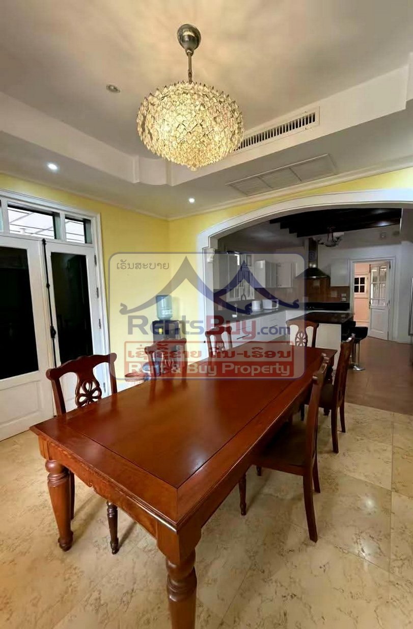 houseforrent09 6647-Modern Lao-French Style Home for Rent or Sale near Thongphanthong Area, Vientiane Capital