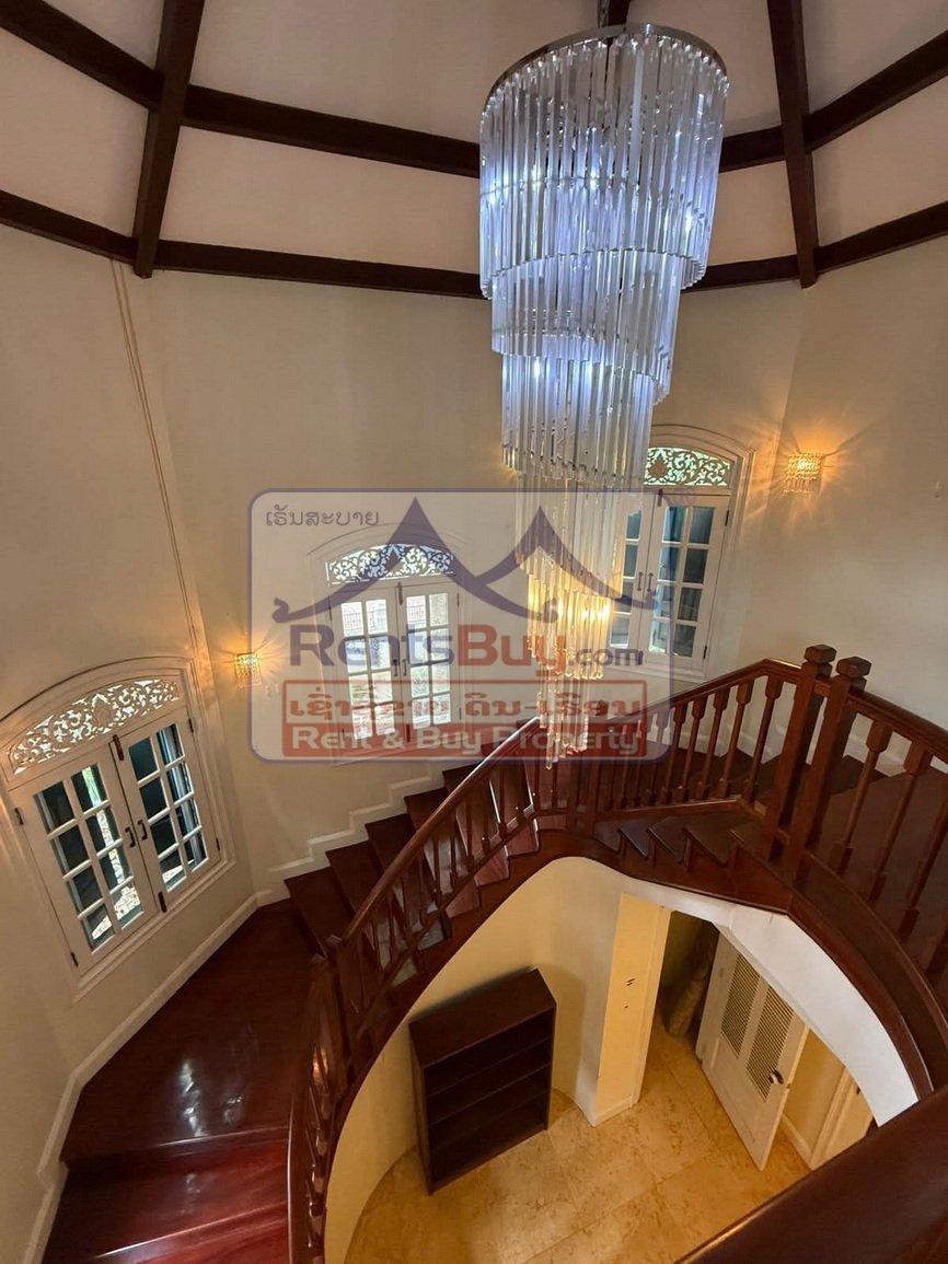 houseforrent10 6647-Modern Lao-French Style Home for Rent or Sale near Thongphanthong Area, Vientiane Capital