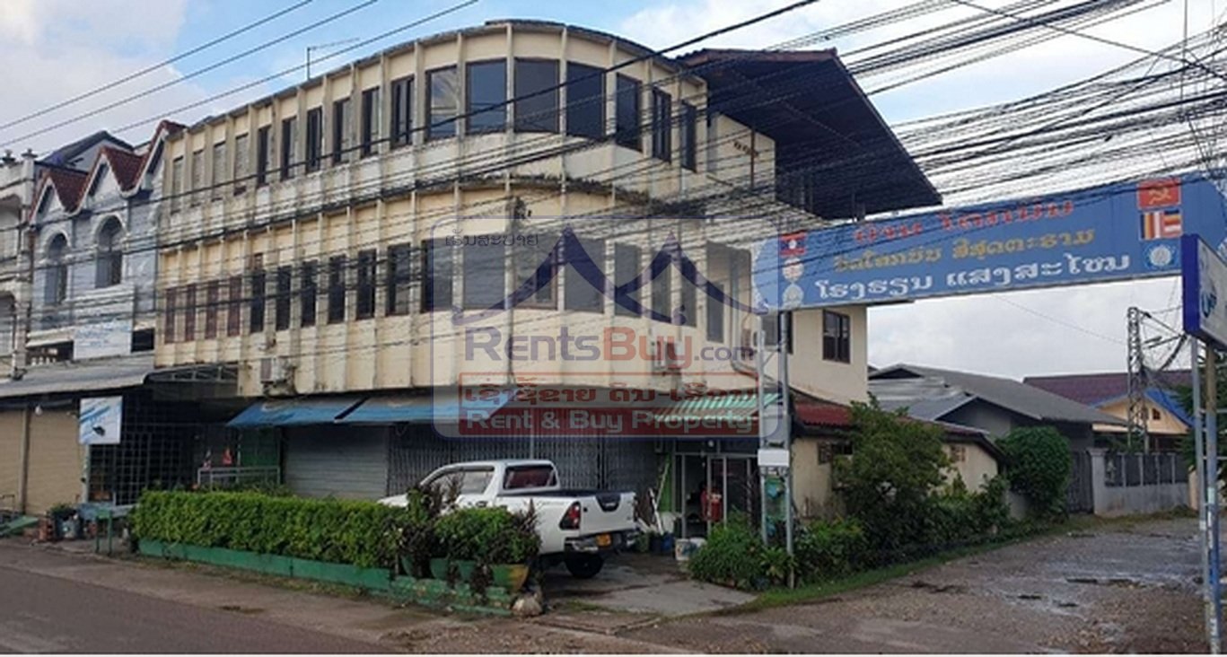 houseforsale01 6639-3-Storey Rowhouse Property for Sale – Prime Roadside Location in Chinnay Mouk, Vientiane Capital