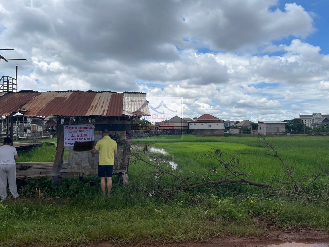 6558-Prime 1,600 sqm Land for Sale Near Southern Bus Terminal, Vientiane – $100/sqm