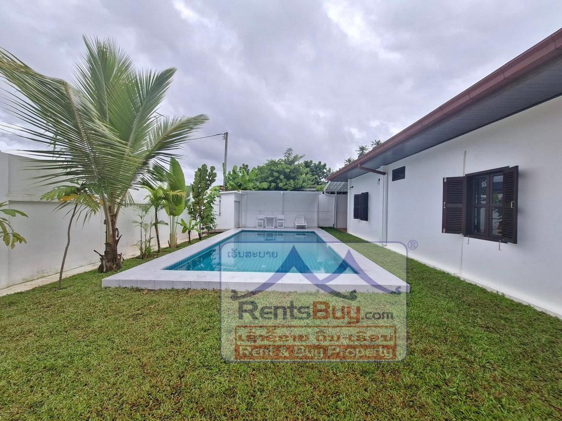 6619-Fully Furnished Villa with Pool in Prime Expat Area – Sisattanak, Vientiane