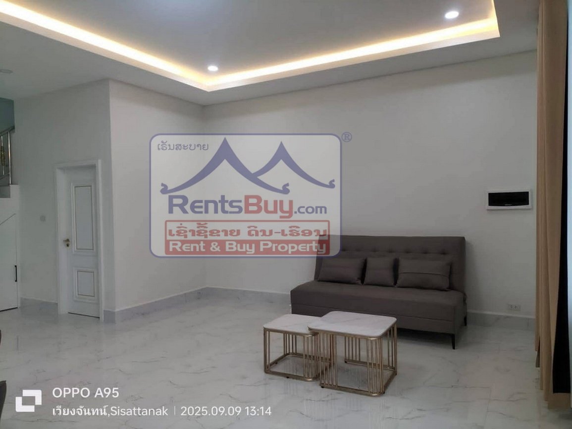 6623-Comfortable & Convenient Townhouse for Rent in Phonthan – Near Schools, Cafés & Fitness Centers