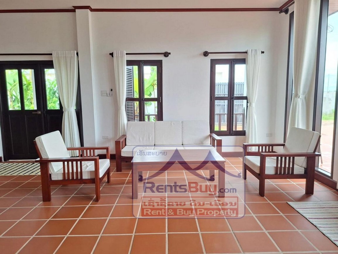 6619-Fully Furnished Villa with Pool in Prime Expat Area – Sisattanak, Vientiane