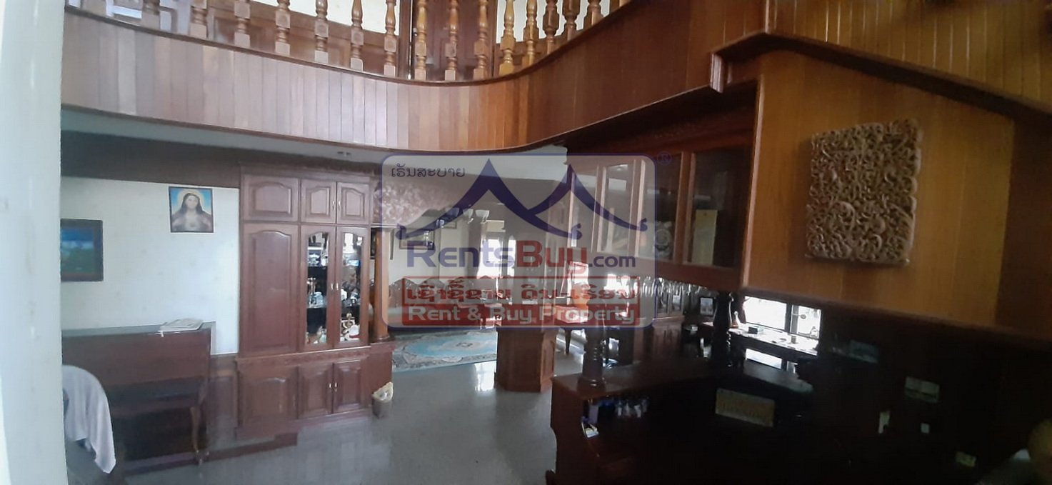 6612-Spacious 6-Bedroom Furnished Villa for Rent in Thongkang area, Sisattanak – Ideal for Families or Diplomats