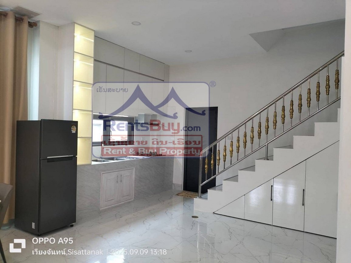 6623-Comfortable & Convenient Townhouse for Rent in Phonthan – Near Schools, Cafés & Fitness Centers