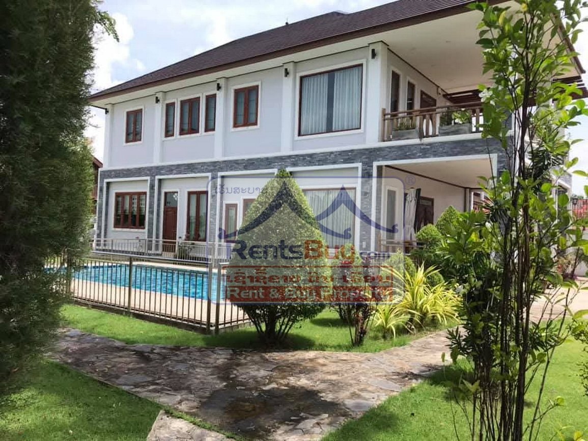 renthouse04 6624-Luxury Living in Suanmone – Modern 4BR Home with Pool & Garden in Prime Vientiane Location
