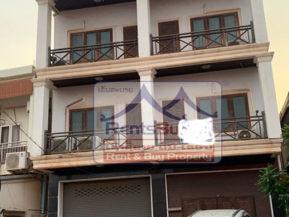 6609-Spacious 4-Bedroom shophouse for Rent Near Phonsavang Market – $1,250/Month