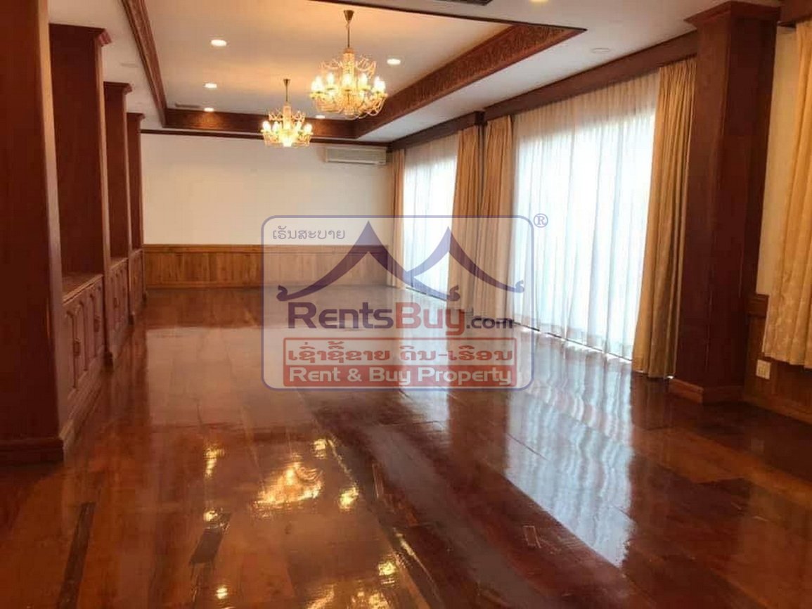 6614-Spacious 8-Bedroom Executive Residence for Rent in Prestigious Sisattanak – Near Rattana College