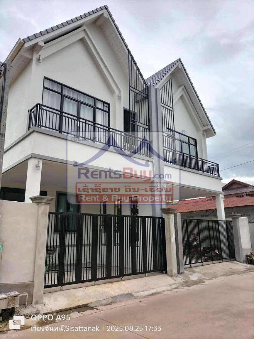 6623-Comfortable & Convenient Townhouse for Rent in Phonthan – Near Schools, Cafés & Fitness Centers