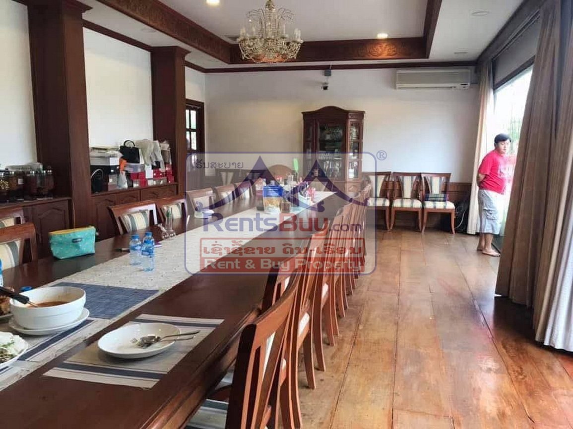 6614-Spacious 8-Bedroom Executive Residence for Rent in Prestigious Sisattanak – Near Rattana College