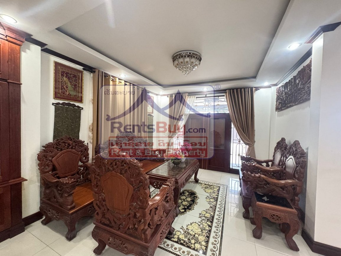 6631-Fully Furnished 4-Bedroom Villa for Rent in Dong Savanh – Move-In Ready