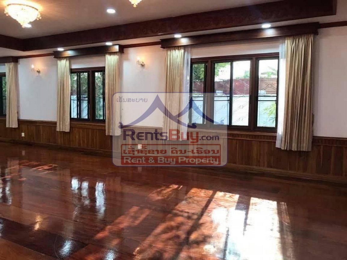 6614-Spacious 8-Bedroom Executive Residence for Rent in Prestigious Sisattanak – Near Rattana College