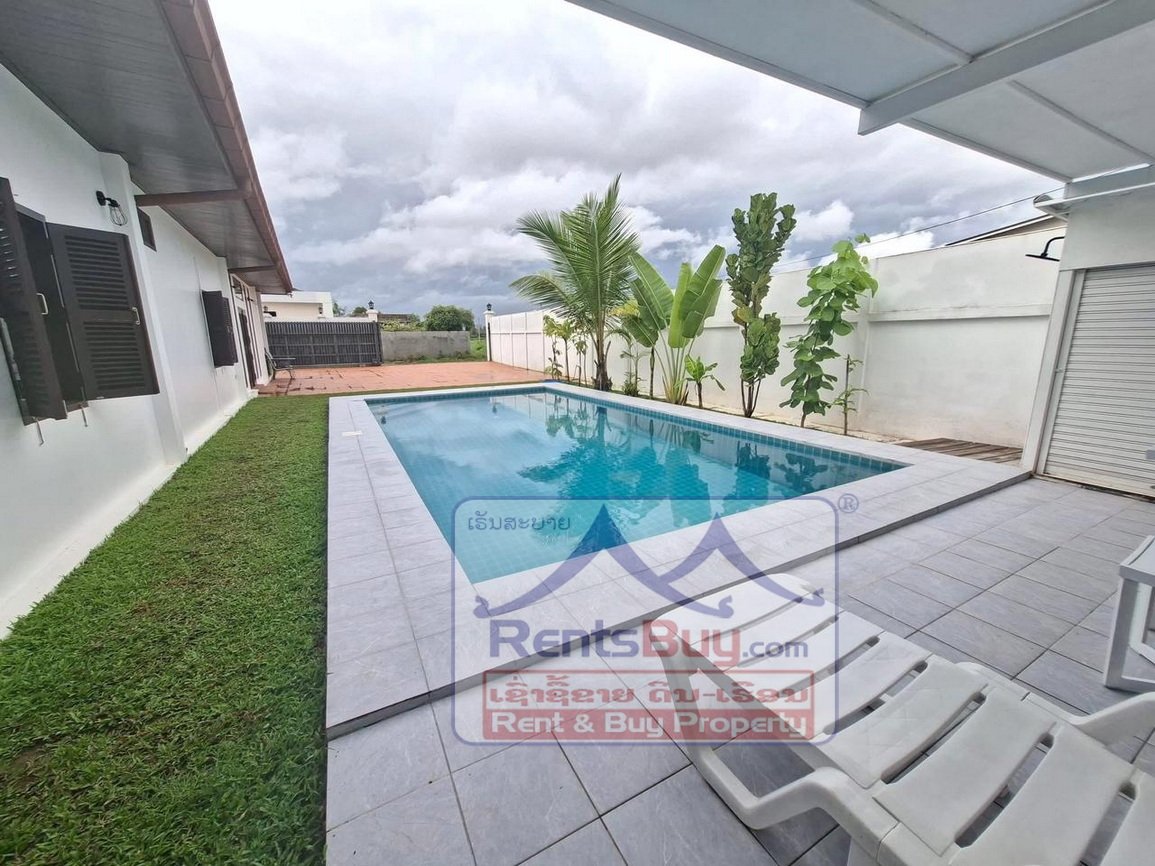 6619-Fully Furnished Villa with Pool in Prime Expat Area – Sisattanak, Vientiane