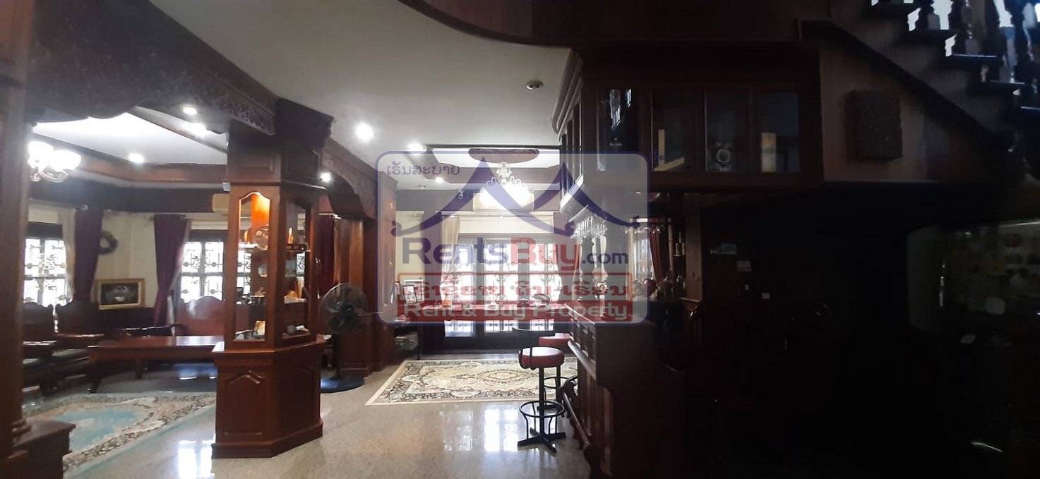 6612-Spacious 6-Bedroom Furnished Villa for Rent in Thongkang area, Sisattanak – Ideal for Families or Diplomats