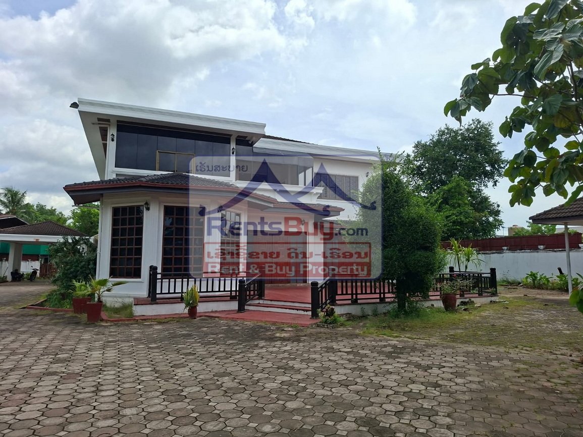 6614-Spacious 8-Bedroom Executive Residence for Rent in Prestigious Sisattanak – Near Rattana College