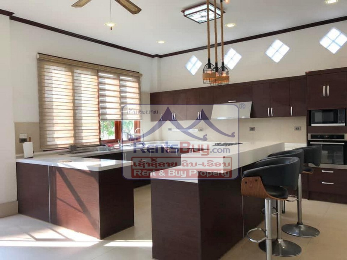 renthouse09 6624-Luxury Living in Suanmone – Modern 4BR Home with Pool & Garden in Prime Vientiane Location